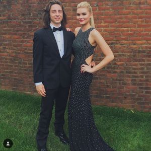 Black sparkly prom dress